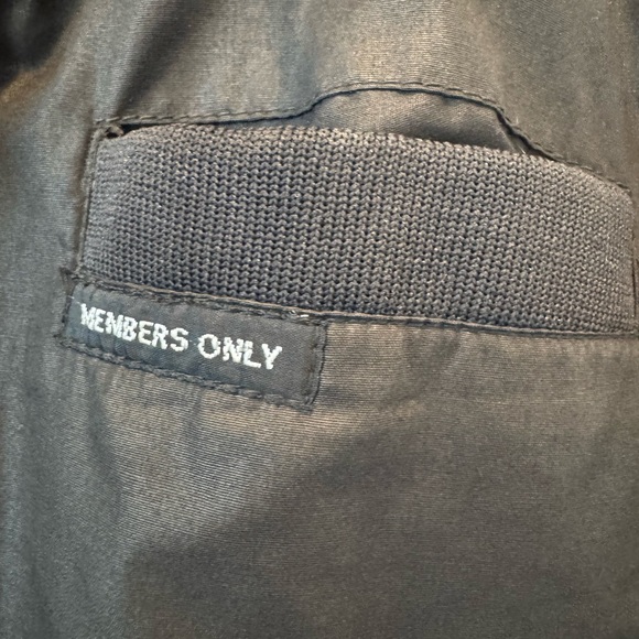 Vintage Members Only 90s Black Bomber Jacket Men’s M Size 40 - Picture 6 of 8